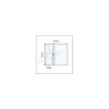 Пластиковое окно ПВХ -  профиль Rehau Blitz Design (1460х1420мм)"