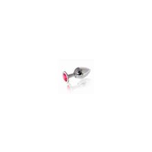 Анальная Пробка Butt Plug Silver Large Ruby