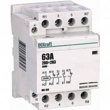 Контактор модульный 2НО+2НЗ 63А 230В МК-103 |  код.  18090DEK |  DEKraft