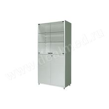 Шкаф металлический двухсекционный двухдверный МСК-647-02, Россия