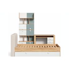 Алмаз. Любимый дом Модекс-2 Детская спальня №19 (Дуб золотой Белый Голубой)