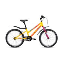 Подростковый горный (MTB) велосипед MTB HT 20 1.0 Lady желтый матовый 10.5" рама
