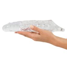 Прозрачная закрытая насадка Crystal Skin Penis Sleeve - 27,8 см.
