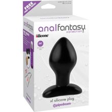 Pipedream Анальная пробка XL Silicone Plug - 14 см. (черный)