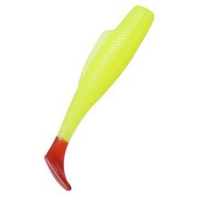 Виброхвост MinnowZ 3, 6шт., Chartreuse Red Tail Zman