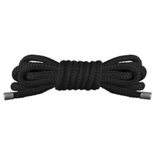 Shots Media BV Чёрная нейлоновая верёвка для бандажа Japanese Mini
