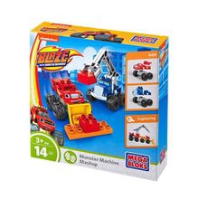 MEGA BLOKS (Mattel) Mattel Mega Bloks DRX14 Мега Блокс Вспыш: монстр - траки с аксессуарами DRX14