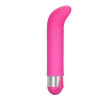 California Exotic Novelties Розовый вибратор Silicone G для стимуляции G-точки - 12 см.