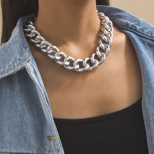 Колье-цепь под серебро (арт. 83508-9)