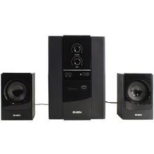 Колонки SVEN MS-1820 Black (2x11W +Subwoofer 18W, ПДУ, FM tuner, USB,SD)