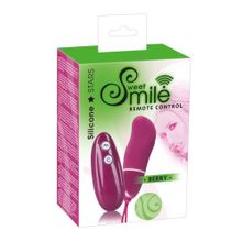 Бордовое виброяйцо Smile BERRY - 7 см. бордовый