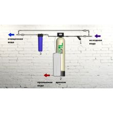 VIPECO Готовое решение для удаления железа, умягчение воды 1,5 куб.м ч (блок управления Runxin)