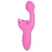 California Exotic Novelties Розовый вибратор-кролик Rechargeable Butterfly Kiss (розовый)