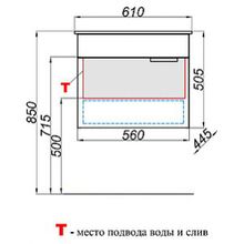 Aqwella Мебель для ванной Бриг 60 белая, 1 ящик, зеркальный шкаф
