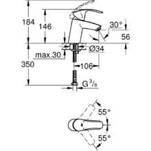 Смеситель Grohe Eurosmart New для раковины, 32467002