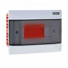 Распределительный шкаф PROxima 9 мод., IP40, встраиваемый, пластик, белая дверь |  код. pbm40-v-9 |  EKF