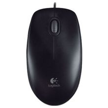 Мышь logitech optical mouse b100 black usb oem 910-003357