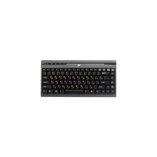 Клавиатура BTC 5139U-Grey, USB, черно-серая, мини, низкопрофильная, 5 доп.клавиш