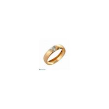 Золотой Ларец Обручальное кольцо с бриллиантом. Золото 585