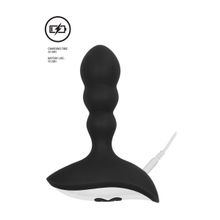 Shots Media BV Черный массажер простаты с пультом N 78 Rechargeable Anal Stimulator - 12 см. (черный)