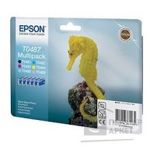 Epson C13T04874010  картридж MultiPack R200 R300 Cyan,Magenta,Yellow,Black,Cyan light,Magenta light cons ink