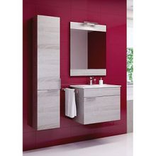 Aqwella Пенал для ванной Бриг 30 П3 подвесной, седой дуб