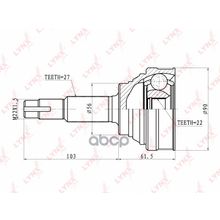 Шрус Наружный | Перед Прав Лев | LYNXauto арт. CO5721