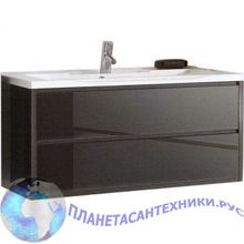 Тумба для ванны с умывальником Акватон РИМИНИ 100 черный 1A134501RN950