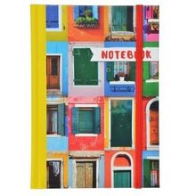 Записная книжка А6 96л., твердая матовая обл., 7БЦ, резинка, в клетку, дизайны ГЦ