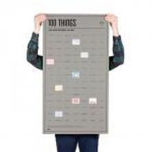 Doiy Постер «100 вещей, которые нужно сделать прежде чем умереть» арт. DYPOSTTHE