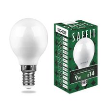 Saffit Лампа светодиодная Saffit E14 9W 6400K Шар Матовая SBG4509 55125 ID - 235129