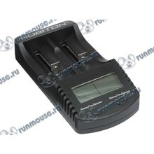 Зарядное устройство Robiton "MasterCharger 2B Pro", 2xA AA AAA C 10440 14500 16340 17355 17500 17670 18490 18500 18650 22650 26650 Ni-MH Ni-Cd Li-Ion (ret) [136818]