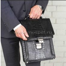 Портфель Gilbert Black Caiman