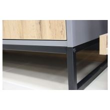 Алмаз. Любимый дом Лофт Тумба под ТВ угловая (Дуб Вотан Оникс Серый)