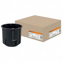 Установочная коробка СП D73х73мм²  углубленная, саморезы,  металлический лапки, IP20 |  код. SQ1403-0010 |  TDM