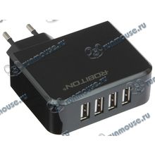 Зарядное устройство Robiton "PowerBox2", 4xUSB, черный (2400 мА) (ret) [134253]