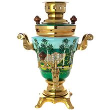 Электрический самовар 1,5 литра с художественной росписью "Ясная поляна", арт. 150477