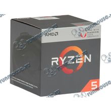 Процессор AMD "Ryzen 5 2400G" (3.60ГГц, 4x512КБ+4МБ, GPU) SocketAM4 (Box) (ret) [142195]