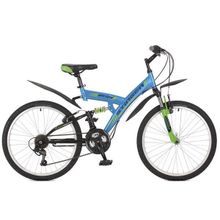 Велосипед Stinger Banzai 24 (2017) 16,5" синий 24SFV.BANZAI.16BL7