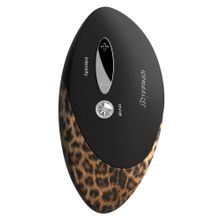 Womanizer Чёрный вакуумный стимулятор клитора W500 Pro с двумя сменными насадками (черный с леопардовым)