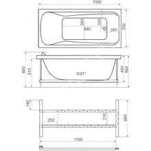 Акриловая ванна Triton Кэт 150x70