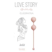 Розовые вагинальные шарики Cleopatra Tea Rose Розовый