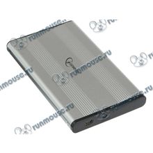 Контейнер Gembird "EE2-U2S-5-S" для 2.5" SATA HDD, алюминиевый, серебр. (USB2.0) [133877]