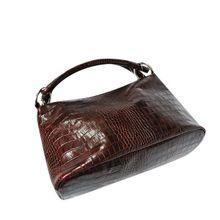 Кожаная женская сумка KSK 3282 коричневый крок