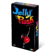 Розовые презервативы Sagami Jelly Push - 5 шт. прозрачный