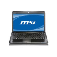 Ноутбук MSI Wind U270-459 E1 1200M 2 320 WiFi Win7St 11.6" 1.2 кг Black