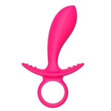 Dream Toys Розовая анальная пробка Silky Anal Finger - 14,5 см. (розовый)