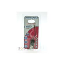 USB Карт-ридер S-ITECH (Микро SD) ST101 черный