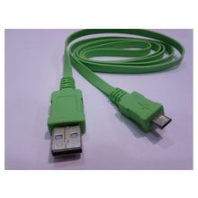 Шнур USB - micro USB  1m.  (зеленый)    