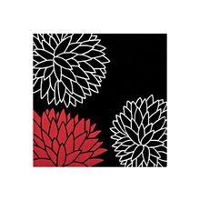 Ковер calligaris dalia бело-черно-красный акрил